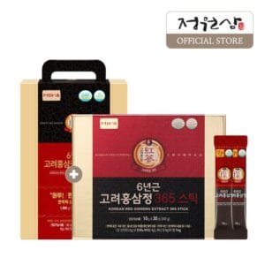 Jungwonsam 6-Year Korean Red Ginseng Extract 365 Sticks (130 Sticks Special Value Box)