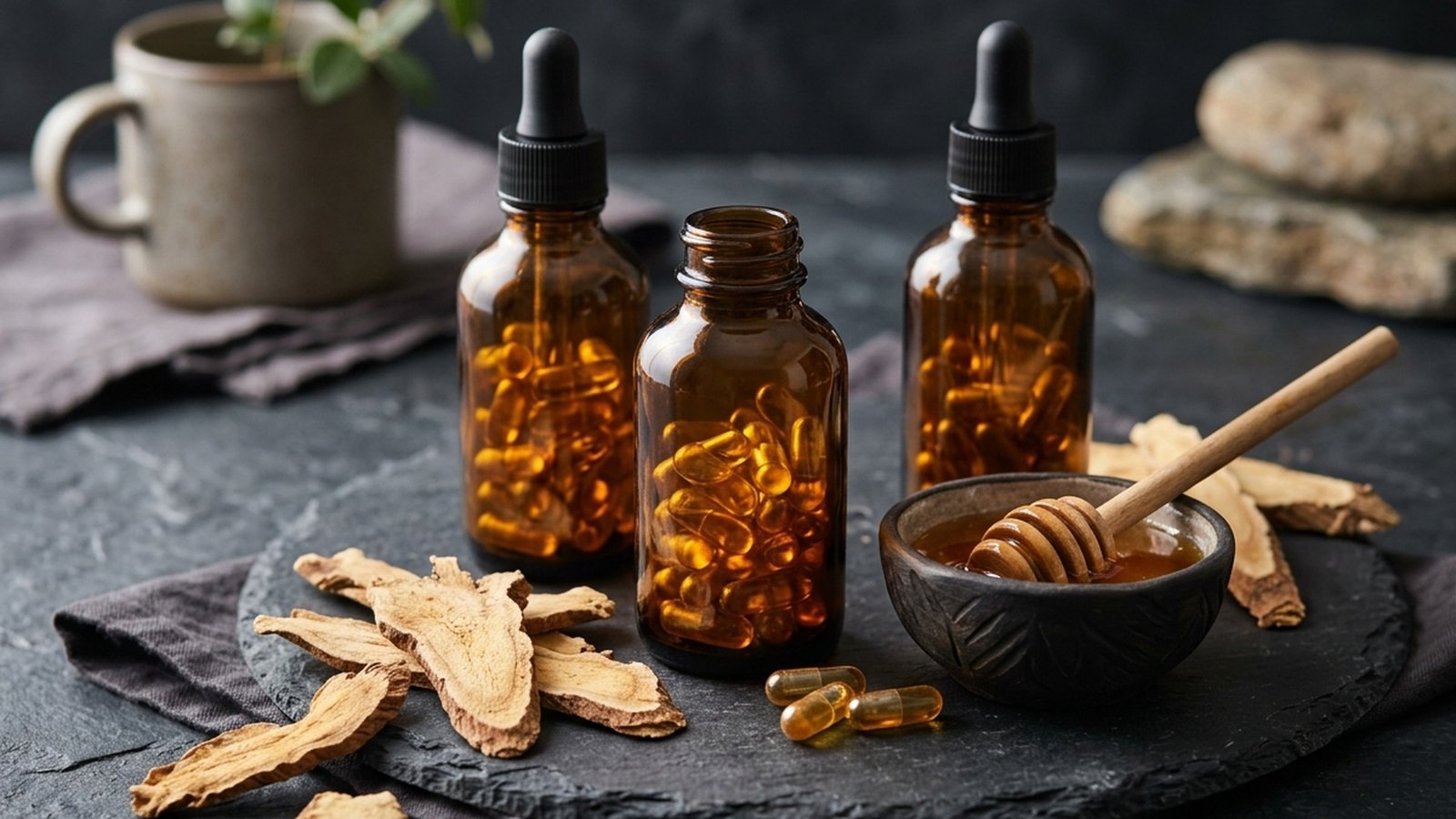 Standardized Tongkat Ali Extract Capsules and Decoction